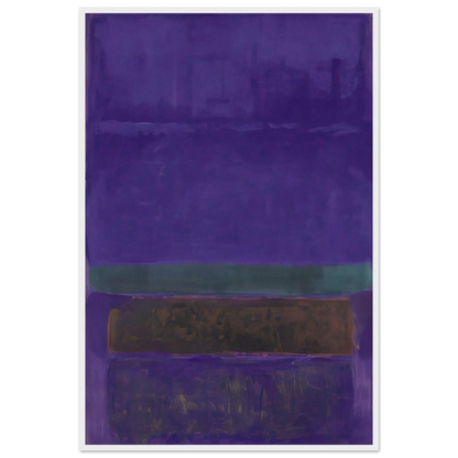 Untitled [Blue, Green, and Brown] - 1952 Framed Poster | Mark Rothko Framed Prints Wall Art | Rothko Prints