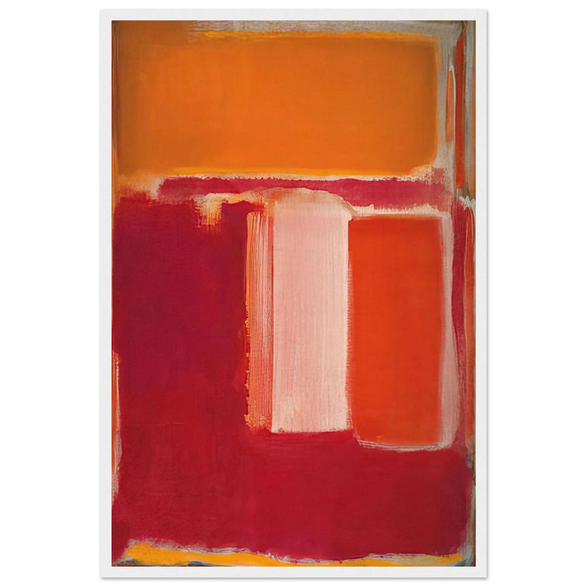 Yellow, Cherry, Orange - 1947 Framed Poster | Mark Rothko Framed Prints Wall Art | Rothko Prints