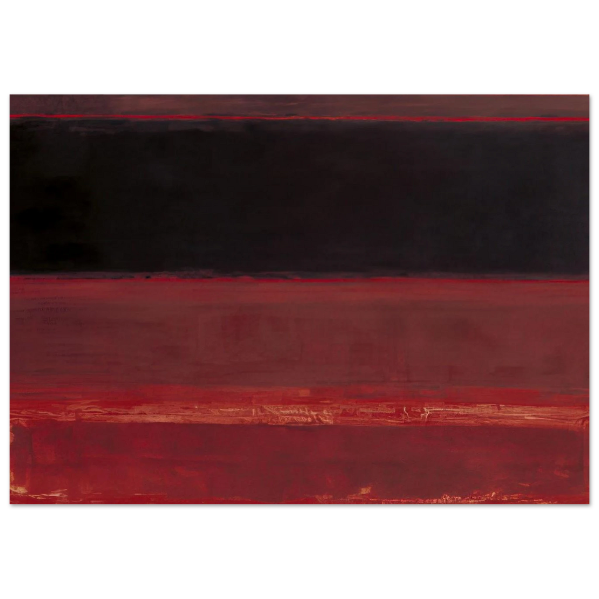 Four Darks in Red - 1958 Poster | Mark Rothko Poster | Rothko Prints