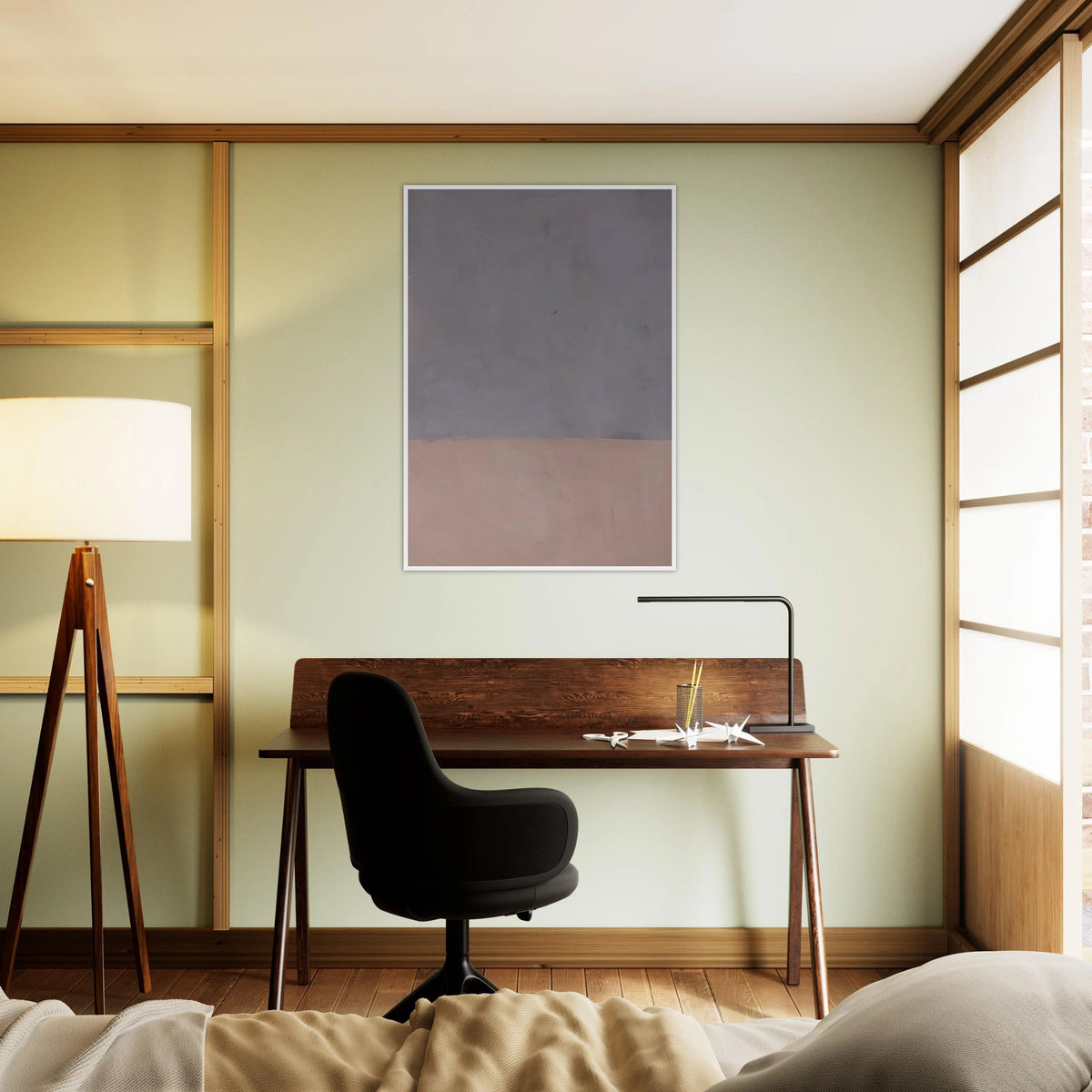 Untitled Gray and Mauve - 1969 Framed Poster | Mark Rothko Framed Prints Wall Art | Rothko Prints