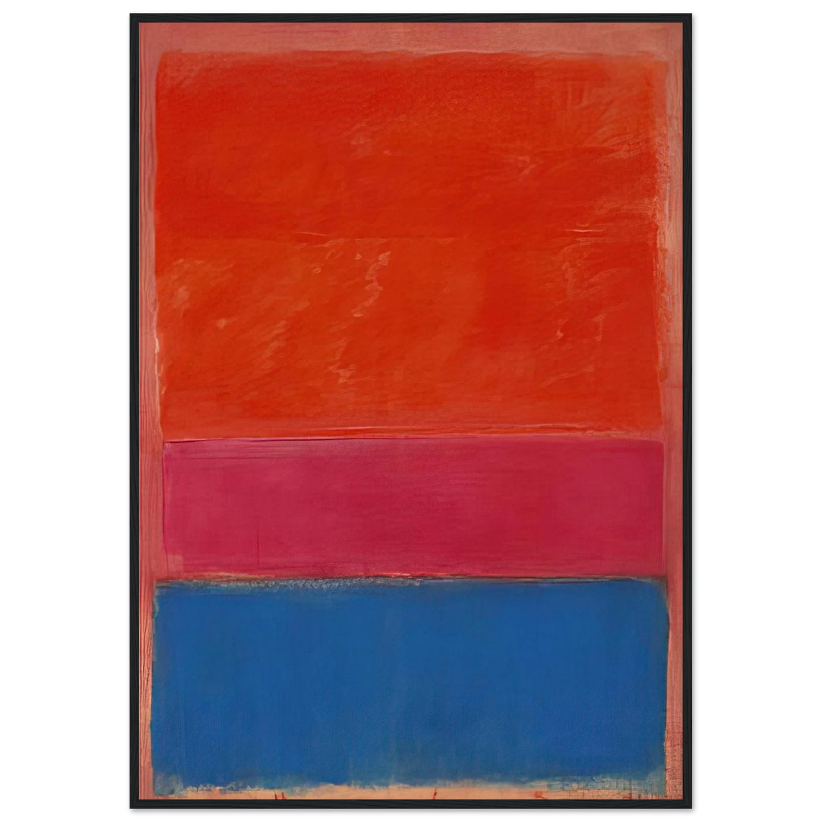 No. 1 Royal Red and Blue - 1954 Framed Poster | Mark Rothko Framed Prints Wall Art | Rothko Prints