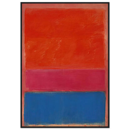 No. 1 Royal Red and Blue - 1954 Framed Poster | Mark Rothko Framed Prints Wall Art | Rothko Prints