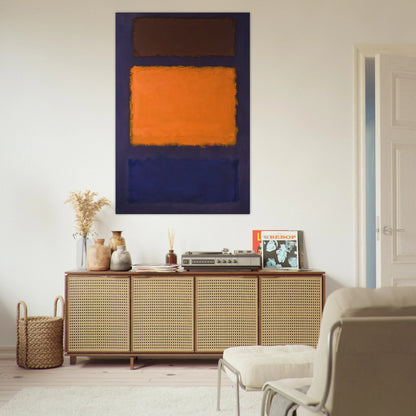 Brown, Orange, Blue on Maroon - c.1963  United States Poster | Mark Rothko Poster | Rothko Prints