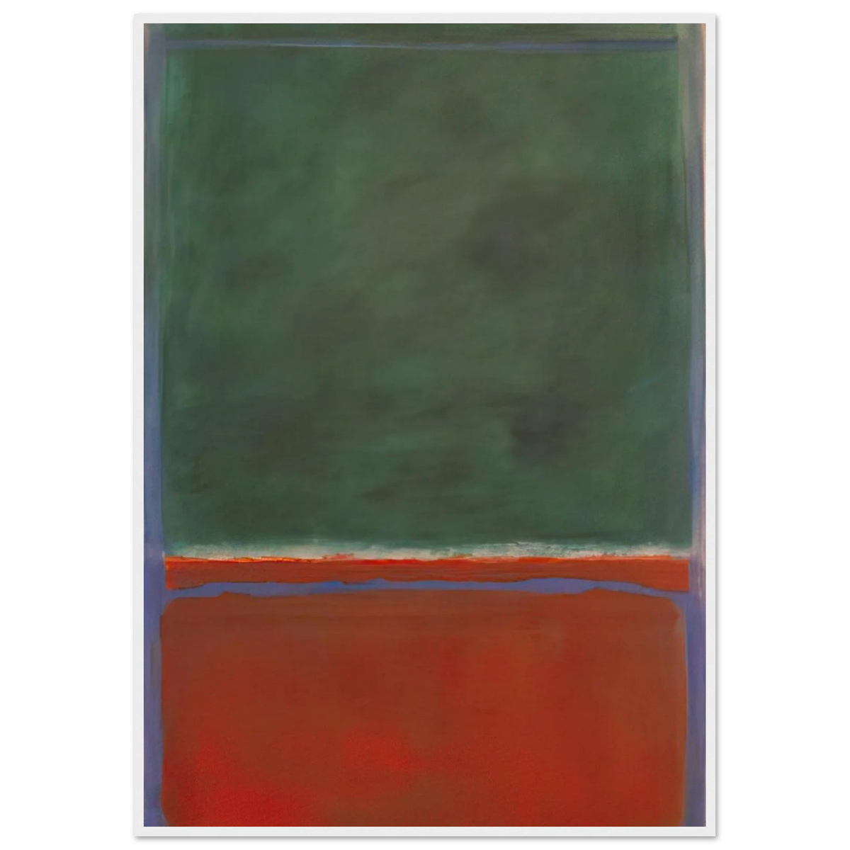 Green and Maroon - 1953 Framed Poster | Mark Rothko Framed Prints Wall Art | Rothko Prints