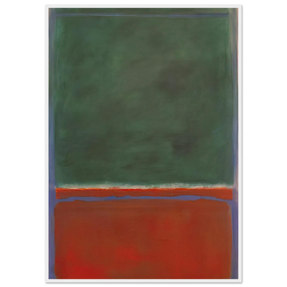 Green and Maroon - 1953 Framed Poster | Mark Rothko Framed Prints Wall Art | Rothko Prints