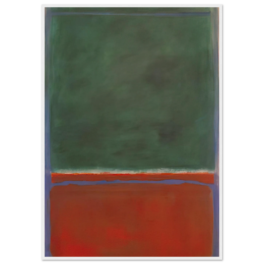 Green and Maroon - 1953 Framed Poster | Mark Rothko Framed Prints Wall Art | Rothko Prints