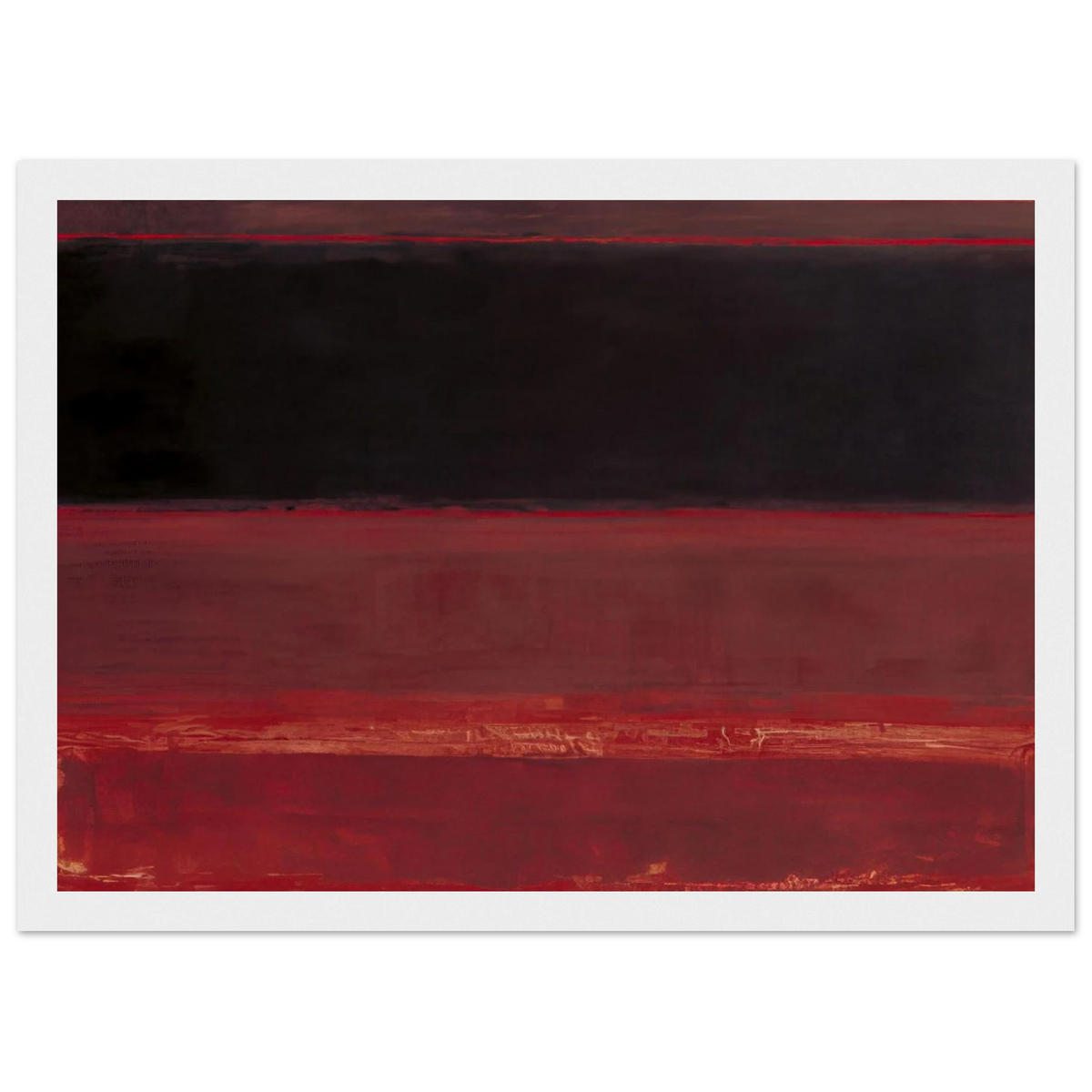 Four Darks in Red - 1958 Framed Poster | Mark Rothko Framed Prints Wall Art | Rothko Prints