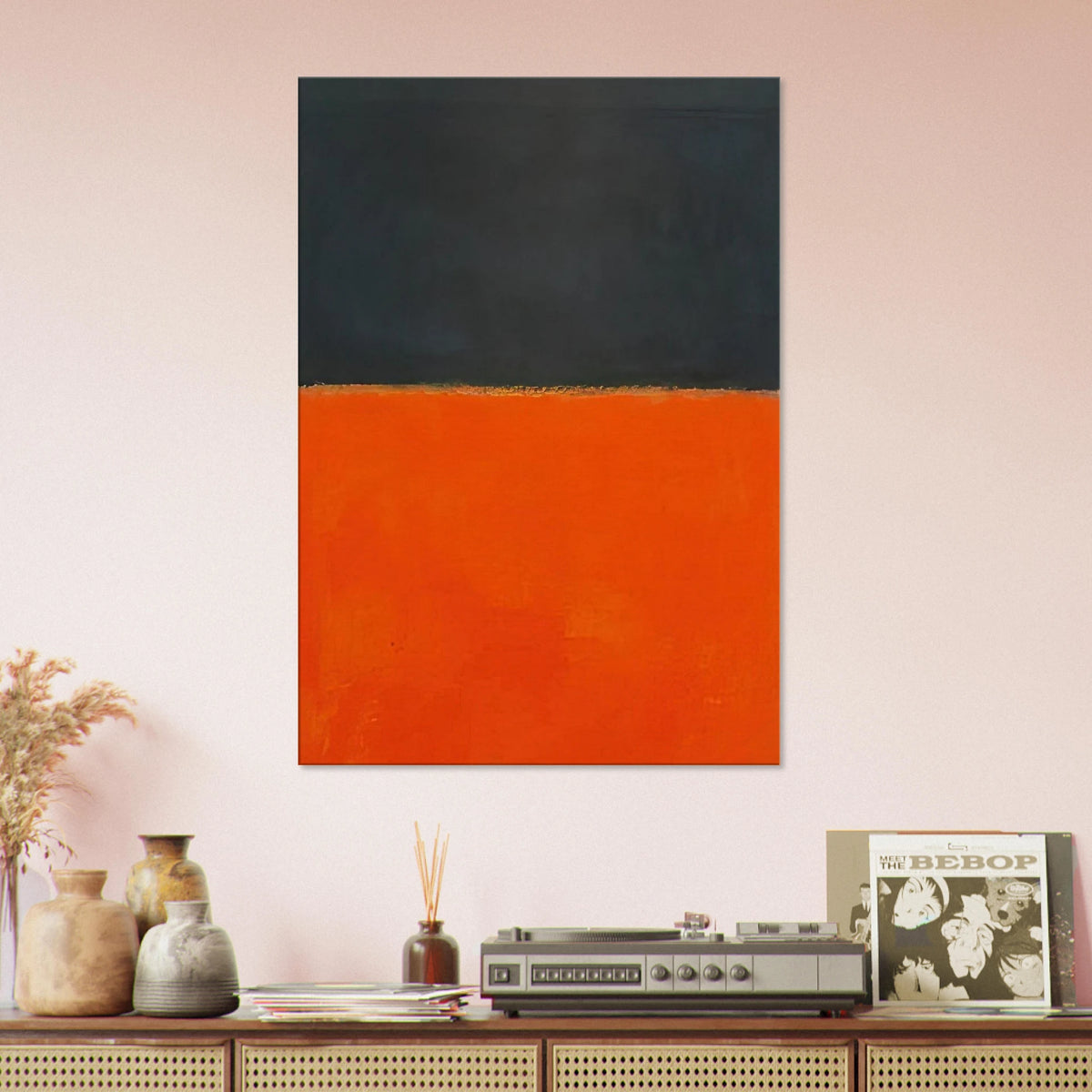 Green and Tangerine on Red - 1956 Canvas | Mark Rothko Canvas | Rothko Prints