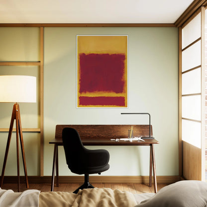 Composition - 1958 Framed Poster | Mark Rothko Framed Prints Wall Art | Rothko Prints