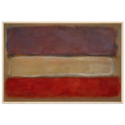Untitled Purple, White, and Red - 1953 Framed Poster | Mark Rothko Framed Prints Wall Art | Rothko Prints