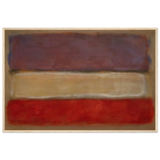Untitled Purple, White, and Red - 1953 Framed Poster | Mark Rothko Framed Prints Wall Art | Rothko Prints