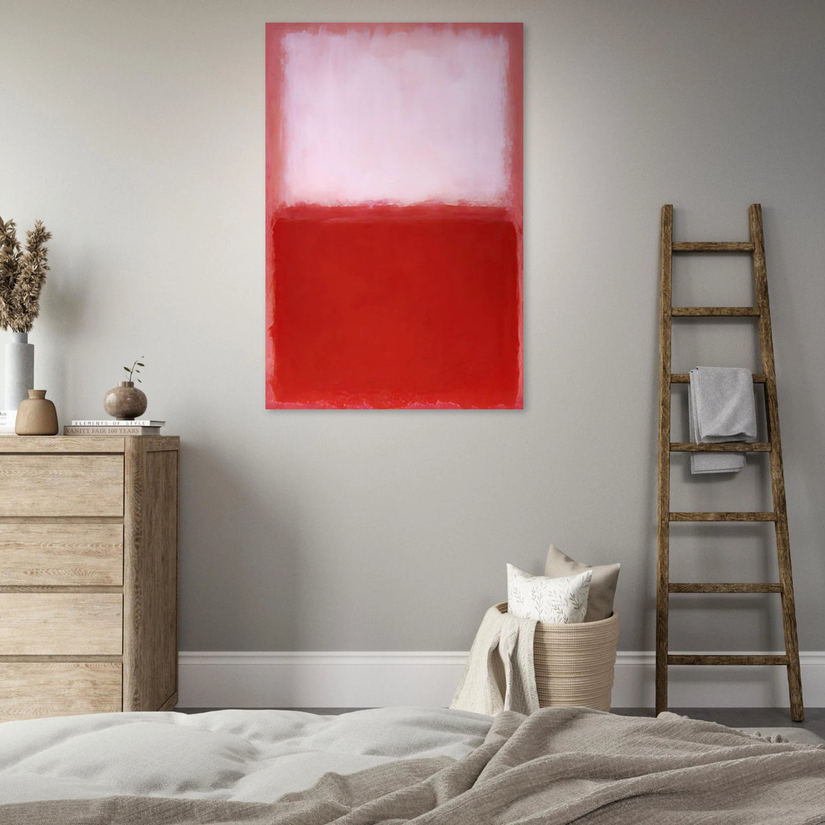 White Over Red - 1957 Poster | Mark Rothko Poster | Rothko Prints