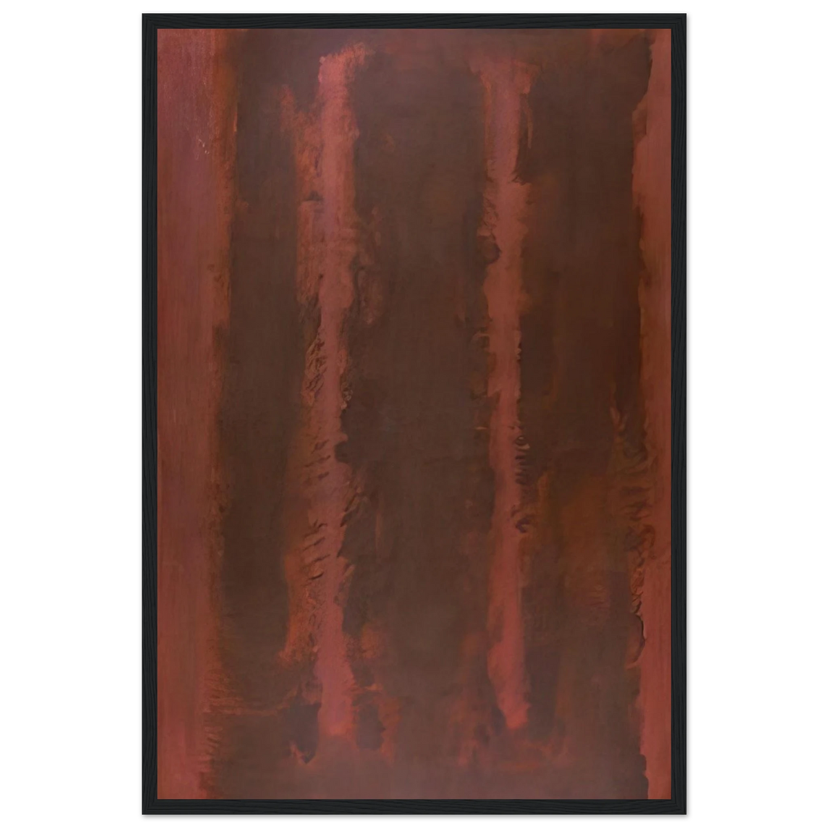 Black on Maroon - 1958 Framed Poster | Mark Rothko Framed Prints Wall Art | Rothko Prints