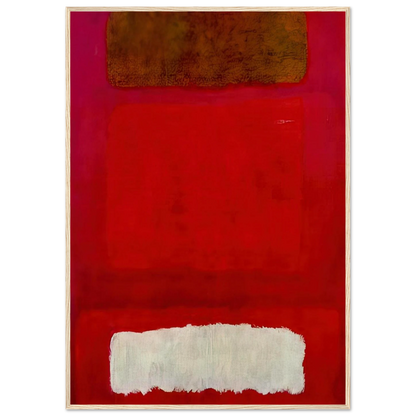 No. 16 Red, White, and Brown - 1957 Framed Poster | Mark Rothko Framed Prints Wall Art | Rothko Prints