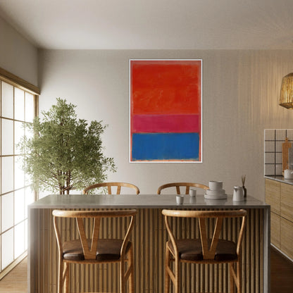No. 1 Royal Red and Blue - 1954 Framed Poster | Mark Rothko Framed Prints Wall Art | Rothko Prints