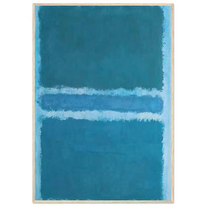 Untitled Blue Divided by Blue - 1966 Framed Poster | Mark Rothko Framed Prints Wall Art | Rothko Prints