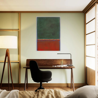 Green and Maroon - 1953 Framed Poster | Mark Rothko Framed Prints Wall Art | Rothko Prints