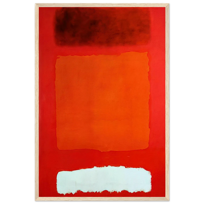 Red, White, and Brown - 1957 Framed Poster | Mark Rothko Framed Prints Wall Art | Rothko Prints