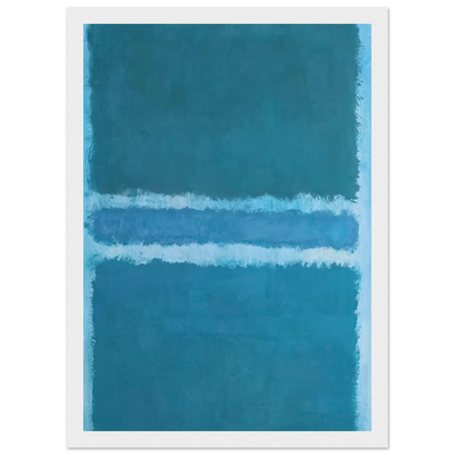 Untitled Blue Divided by Blue - 1966 Framed Poster | Mark Rothko Framed Prints Wall Art | Rothko Prints