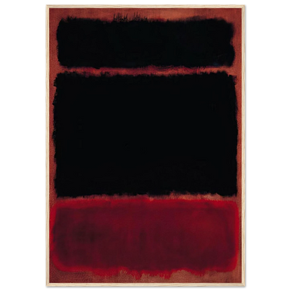 Black in Deep Red - 1957 Framed Poster | Mark Rothko Framed Prints Wall Art | Rothko Prints