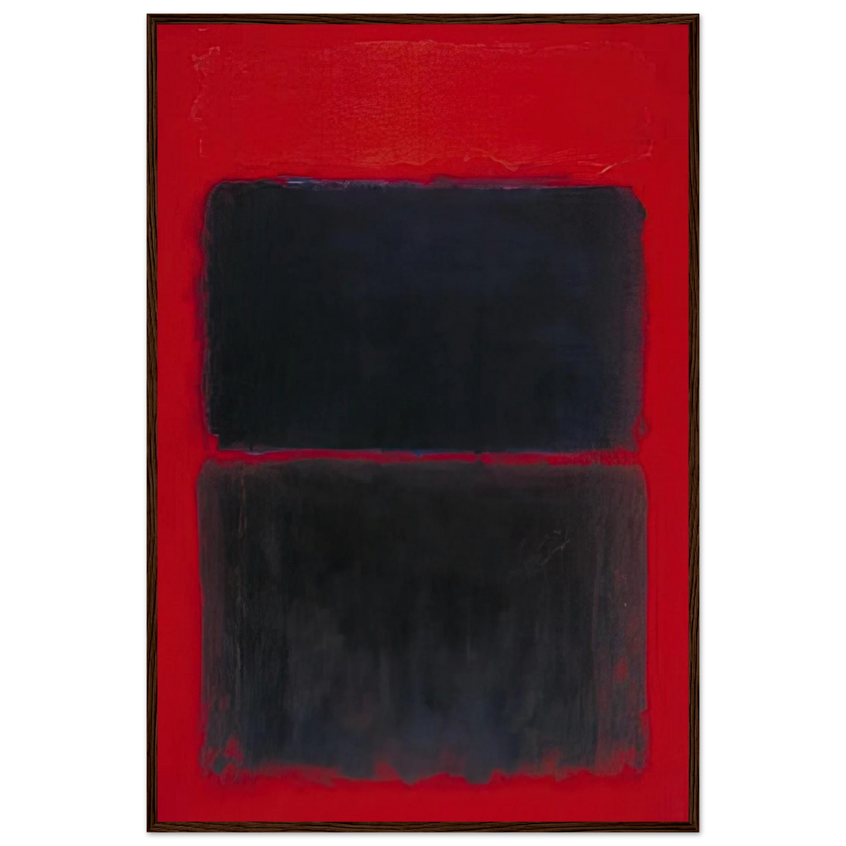 Light Red Over Black - 1957 Framed Poster | Mark Rothko Framed Prints Wall Art | Rothko Prints