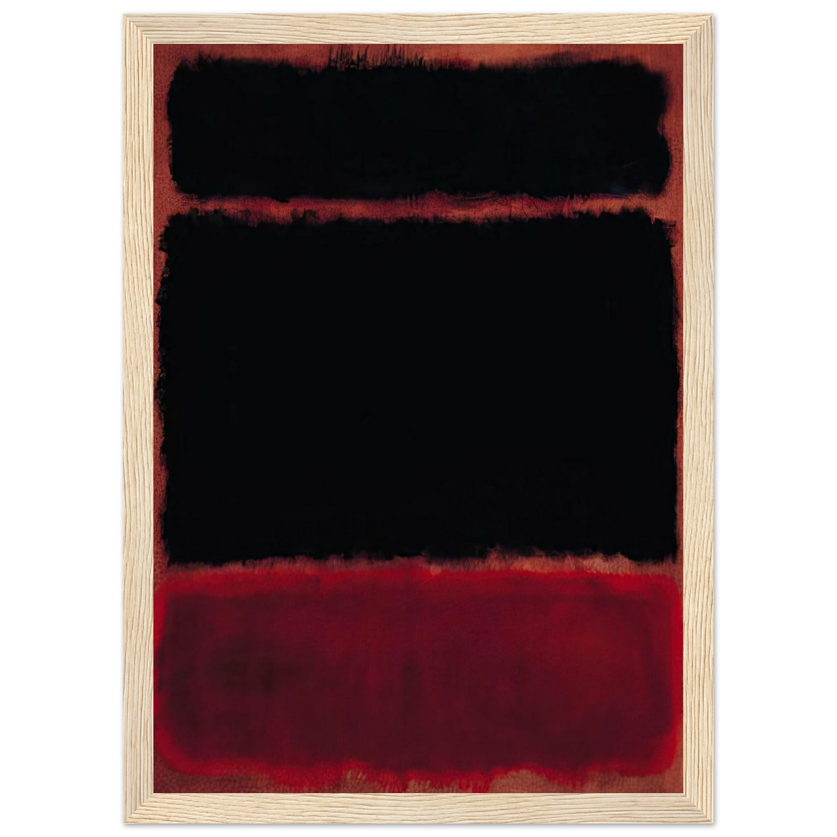 Black in Deep Red - 1957 Framed Poster | Mark Rothko Framed Prints Wall Art | Rothko Prints