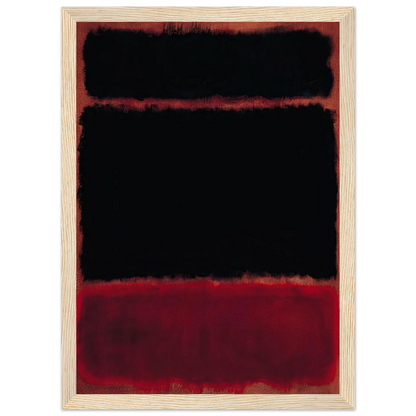 Black in Deep Red - 1957 Framed Poster | Mark Rothko Framed Prints Wall Art | Rothko Prints