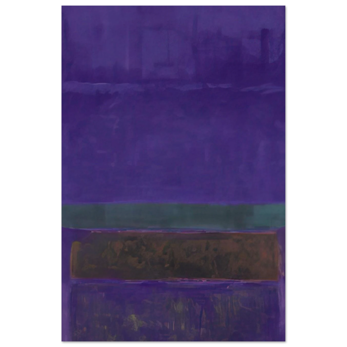 Untitled [Blue, Green, and Brown] - 1952 Poster | Mark Rothko Poster | Rothko Prints