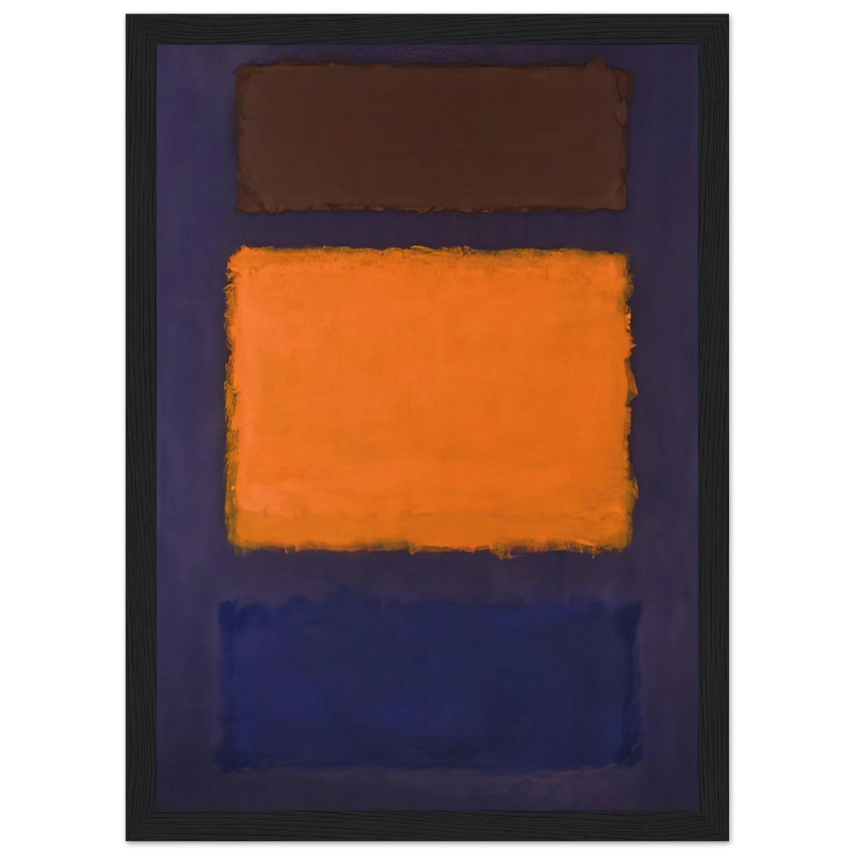 Brown, Orange, Blue on Maroon - c.1963  United States Framed Poster | Mark Rothko Framed Prints Wall Art | Rothko Prints