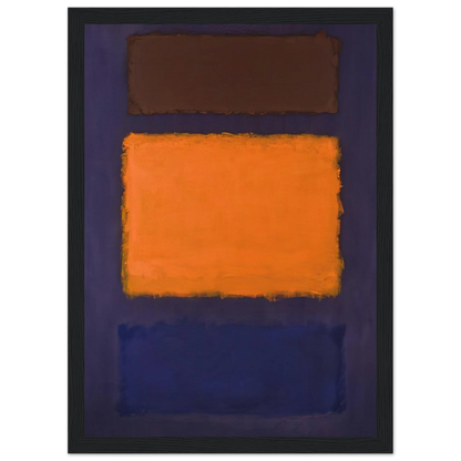 Brown, Orange, Blue on Maroon - c.1963  United States Framed Poster | Mark Rothko Framed Prints Wall Art | Rothko Prints