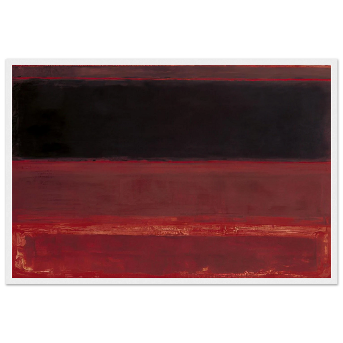 Four Darks in Red - 1958 Framed Poster | Mark Rothko Framed Prints Wall Art | Rothko Prints