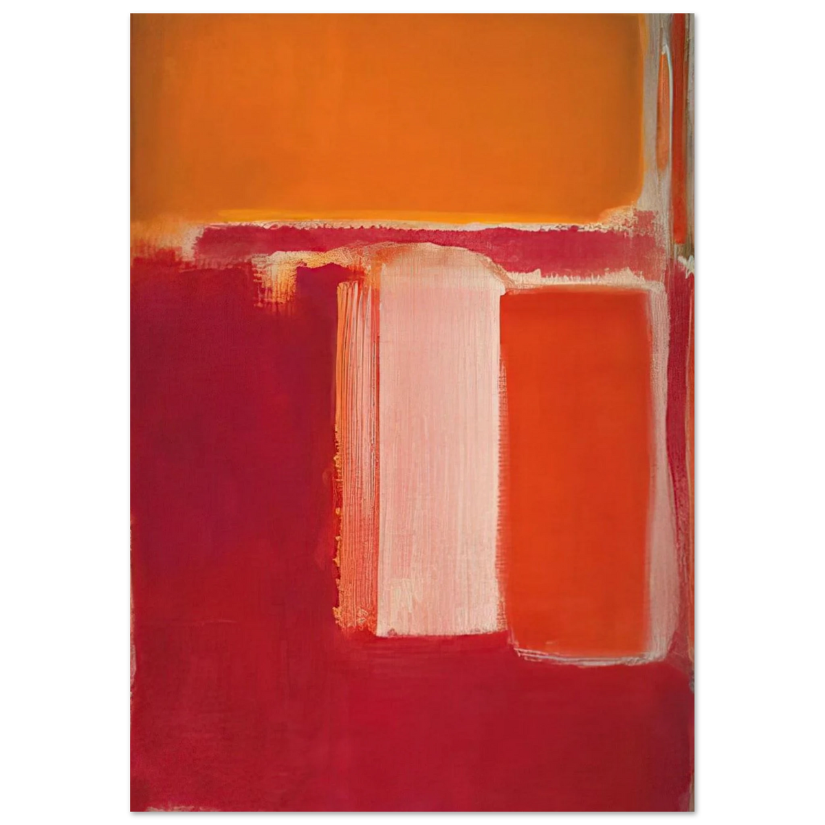Yellow, Cherry, Orange - 1947 Poster | Mark Rothko Poster | Rothko Prints