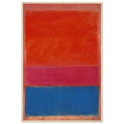 No. 1 Royal Red and Blue - 1954 Framed Poster | Mark Rothko Framed Prints Wall Art | Rothko Prints