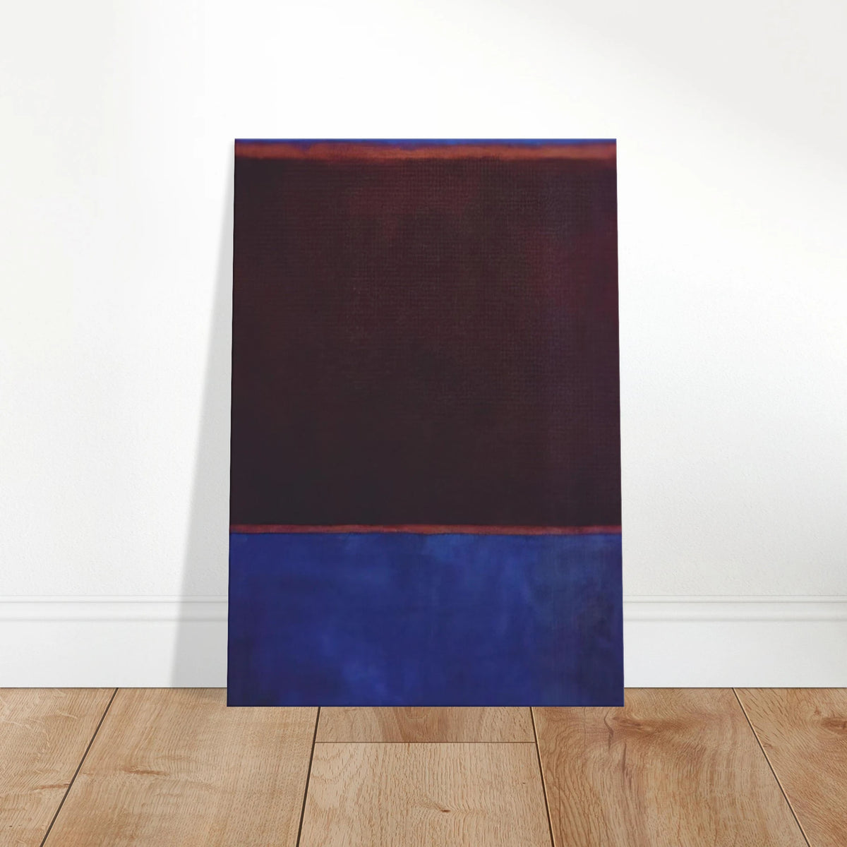 No. 3 Bright Blue, Brown, Dark Blue on Wine - 1962 Canvas | Mark Rothko Canvas | Rothko Prints