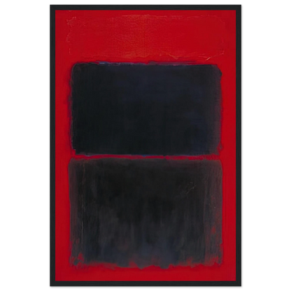 Light Red Over Black - 1957 Framed Poster | Mark Rothko Framed Prints Wall Art | Rothko Prints
