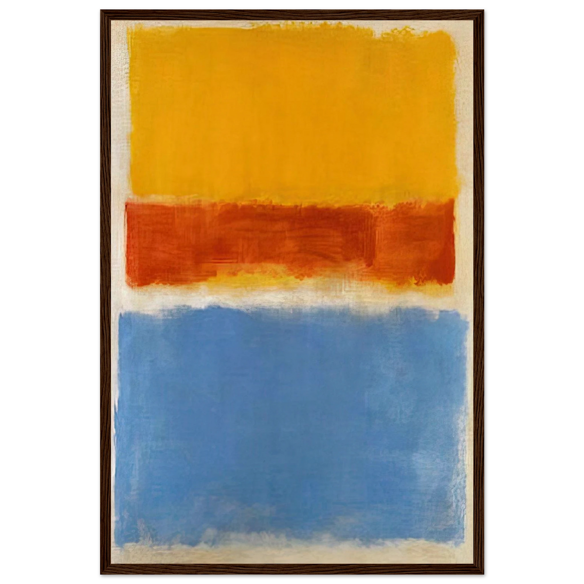 Untitled Yellow, Red and Blue - 1953 Framed Poster | Mark Rothko Framed Prints Wall Art | Rothko Prints