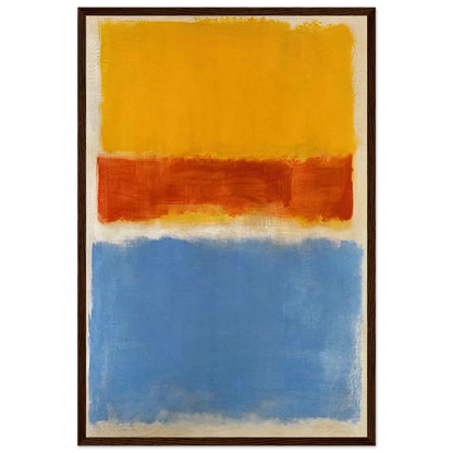 Untitled Yellow, Red and Blue - 1953 Framed Poster | Mark Rothko Framed Prints Wall Art | Rothko Prints