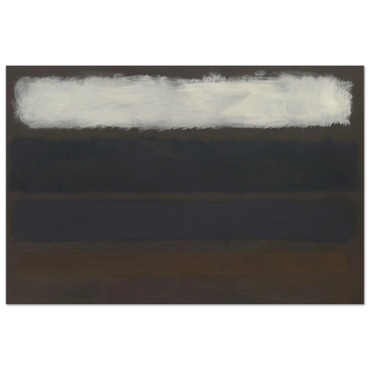 No. 14 Horizontals, White over Darks - 1961 Poster | Mark Rothko Poster | Rothko Prints