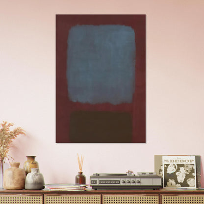 No. 37No. 19 Slate Blue and Brown on Plum - 1958 Canvas | Mark Rothko Canvas | Rothko Prints