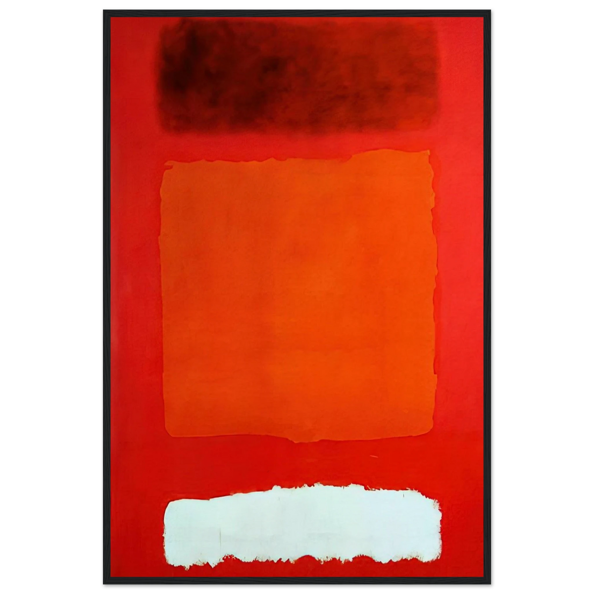 Red, White, and Brown - 1957 Framed Poster | Mark Rothko Framed Prints Wall Art | Rothko Prints