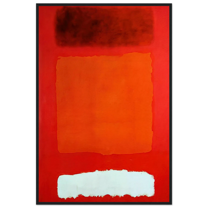Red, White, and Brown - 1957 Framed Poster | Mark Rothko Framed Prints Wall Art | Rothko Prints