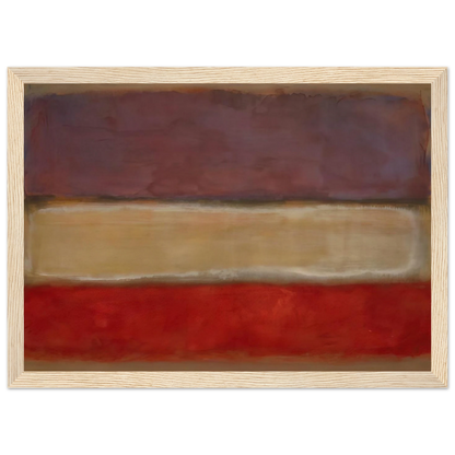 Untitled Purple, White, and Red - 1953 Framed Poster | Mark Rothko Framed Prints Wall Art | Rothko Prints