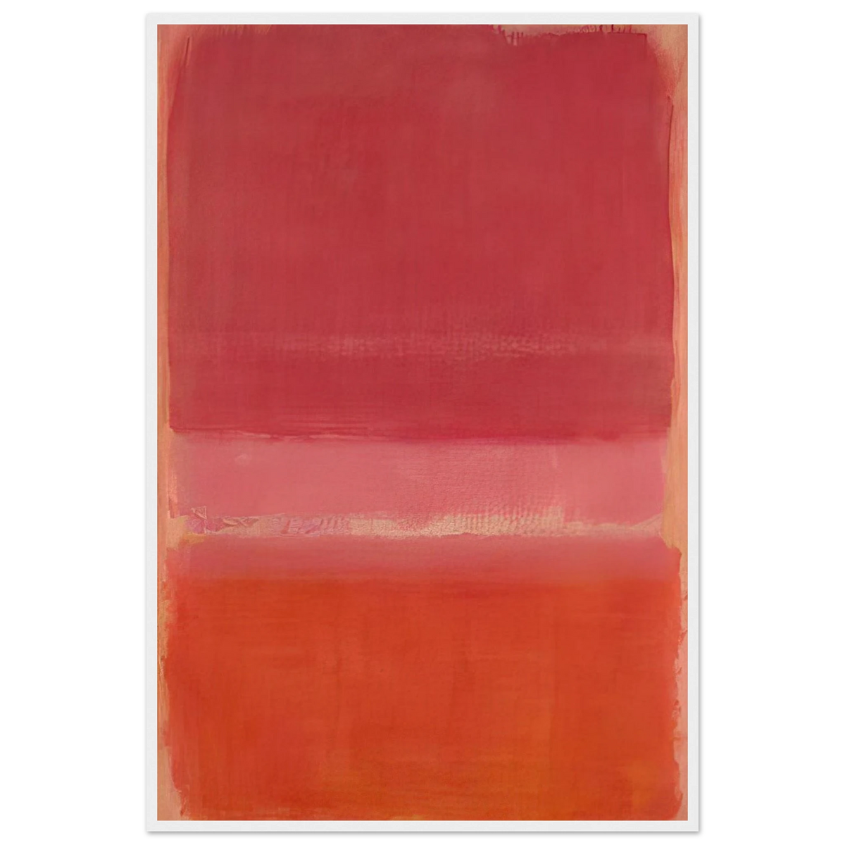 Untitled Red - 1956 Framed Poster | Mark Rothko Framed Prints Wall Art | Rothko Prints