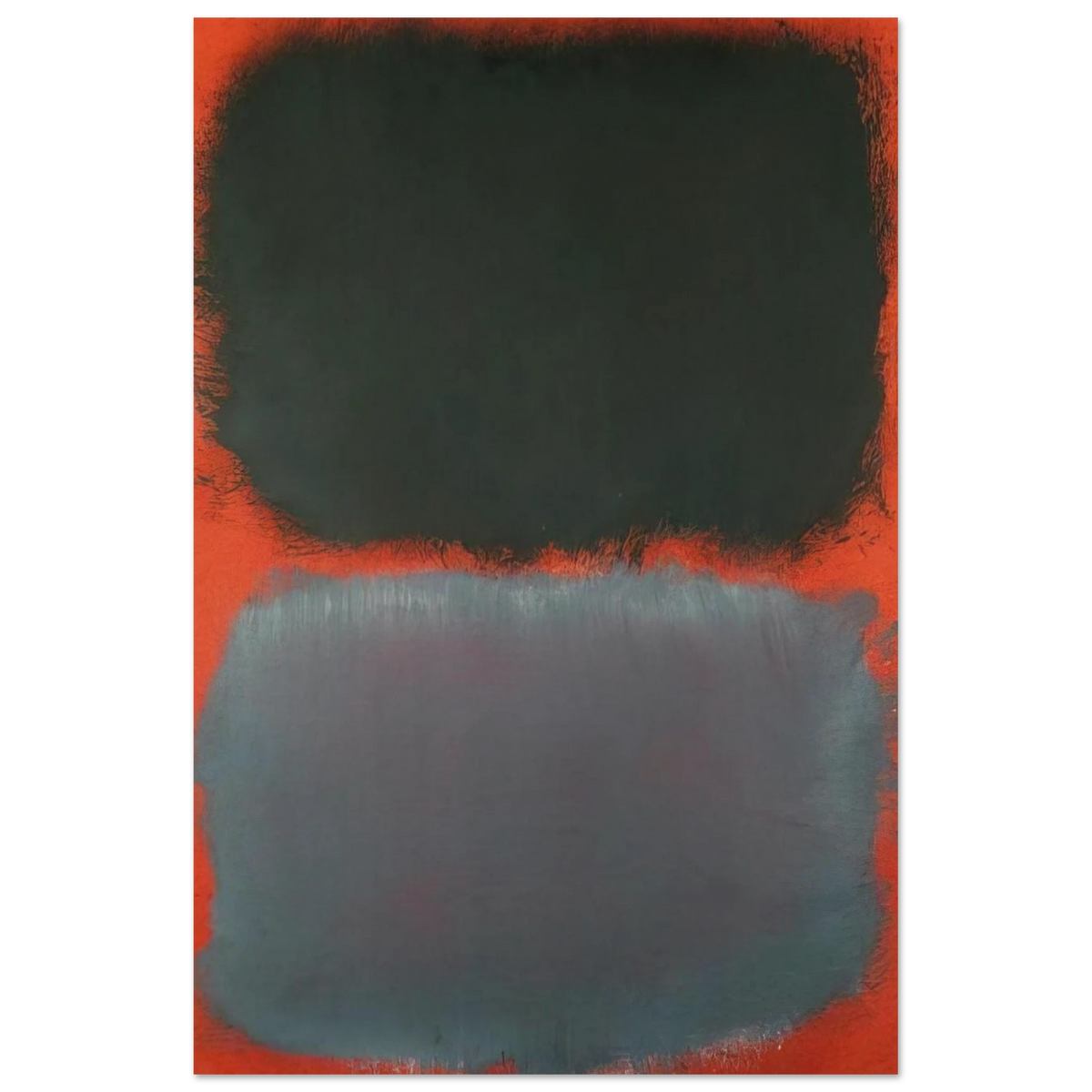 Untitled Gray, Gray on Red - 1968 Poster | Mark Rothko Poster | Rothko Prints