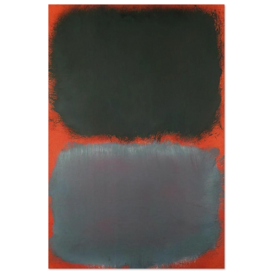 Untitled Gray, Gray on Red - 1968 Poster | Mark Rothko Poster | Rothko Prints