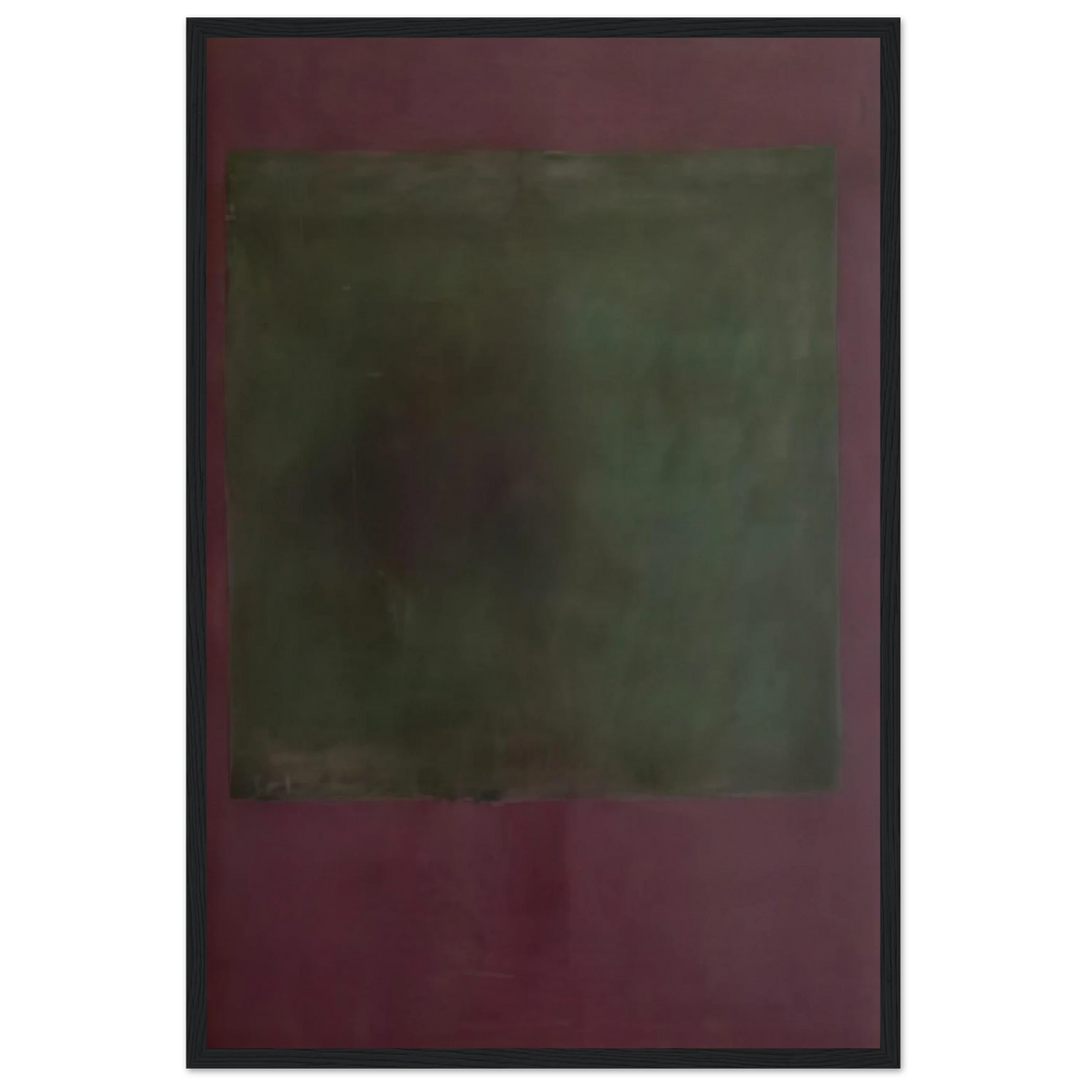 Untitled Green on Maroon - 1961 Framed Poster | Mark Rothko Framed Prints Wall Art | Rothko Prints