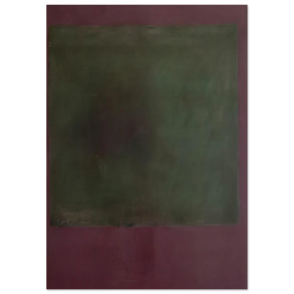 Untitled Green on Maroon - 1961 Poster | Mark Rothko Poster | Rothko Prints