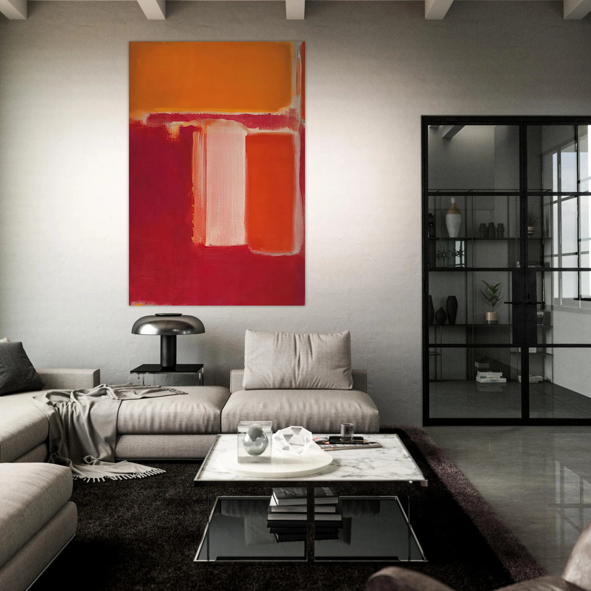 Yellow, Cherry, Orange - 1947 Poster | Mark Rothko Poster | Rothko Prints