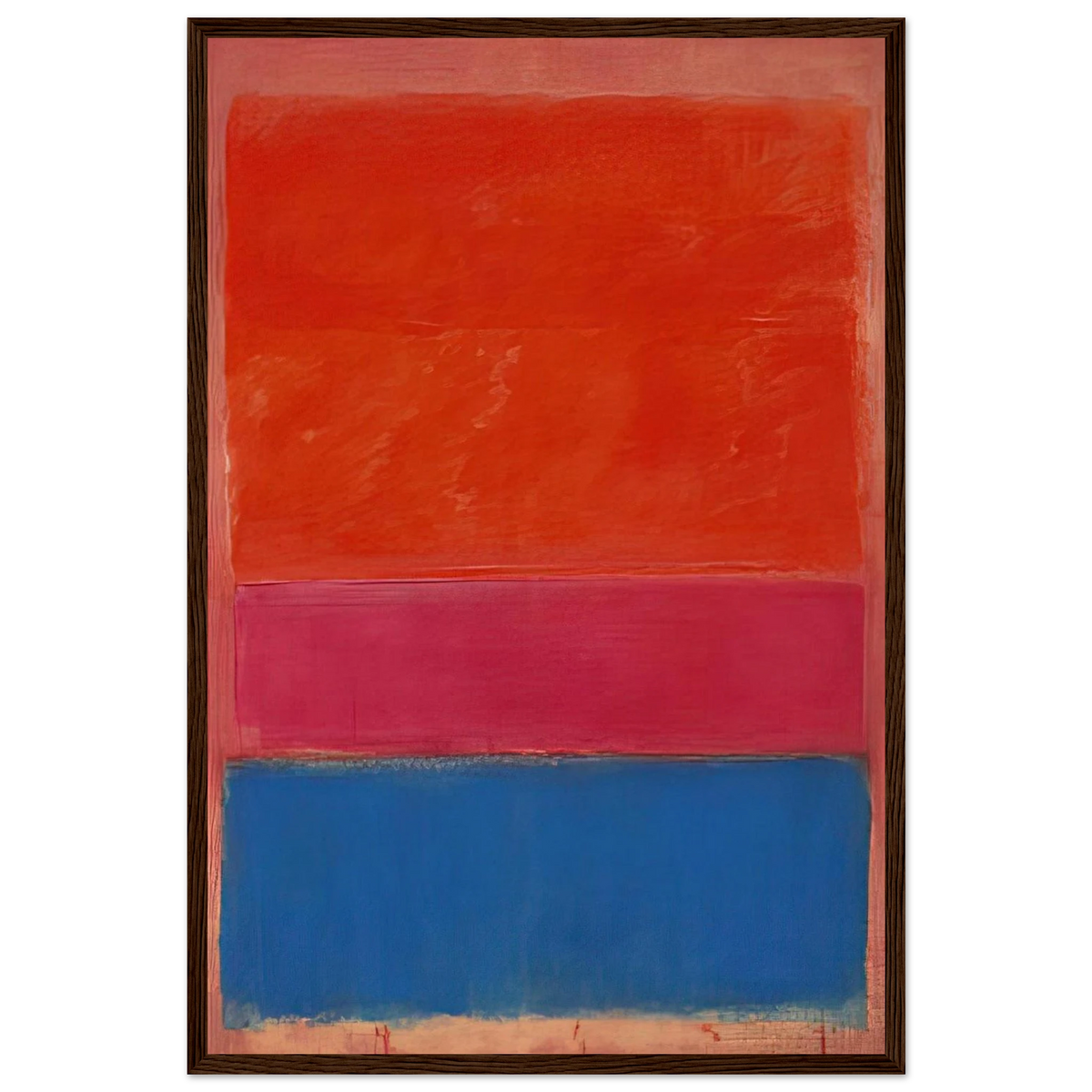 No. 1 Royal Red and Blue - 1954 Framed Poster | Mark Rothko Framed Prints Wall Art | Rothko Prints