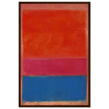 No. 1 Royal Red and Blue - 1954 Framed Poster | Mark Rothko Framed Prints Wall Art | Rothko Prints